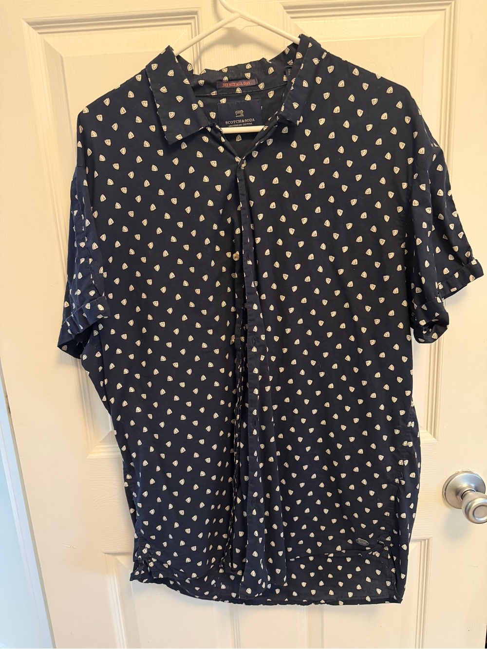 Scotch & Soda Navy Short-Sleeve Shirt